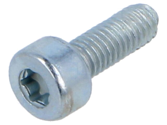 Schroef; M3x8; 0,5; Kop: cilinder; Torx®; TX10; staal; zink Schroef; M3x8; 0,5; Kop: cilinder; Torx®; TX10; staal; zink